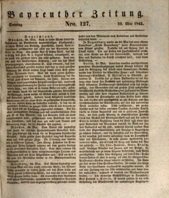 Bayreuther Zeitung Sonntag 29. Mai 1842