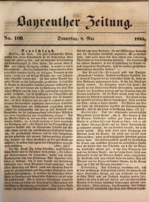 Bayreuther Zeitung Donnerstag 8. Mai 1845