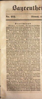 Bayreuther Zeitung Dienstag 18. November 1845