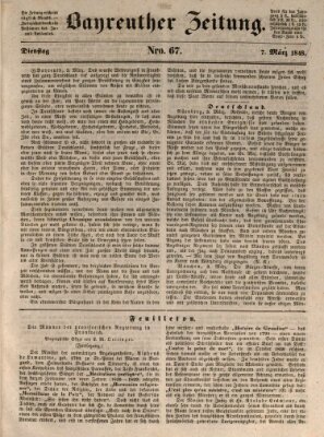 Bayreuther Zeitung Dienstag 7. März 1848