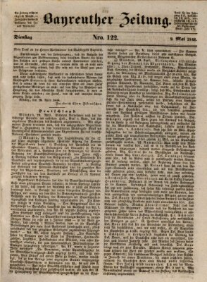 Bayreuther Zeitung Dienstag 2. Mai 1848