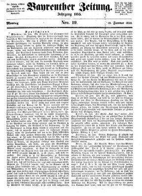 Bayreuther Zeitung Montag 19. Januar 1852