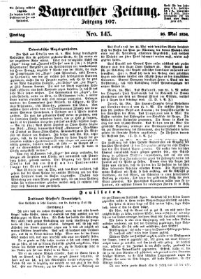 Bayreuther Zeitung Freitag 26. Mai 1854