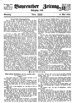 Bayreuther Zeitung Sonntag 6. Mai 1855