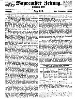 Bayreuther Zeitung Montag 10. November 1856