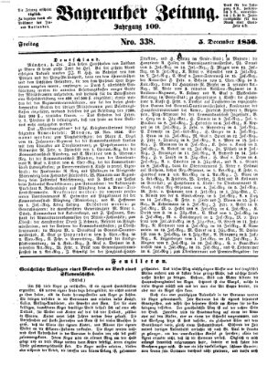 Bayreuther Zeitung Freitag 5. Dezember 1856