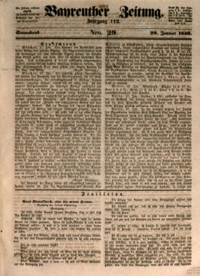 Bayreuther Zeitung Samstag 29. Januar 1859