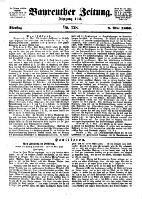 Bayreuther Zeitung Dienstag 8. Mai 1860