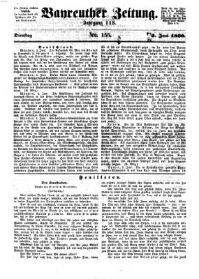 Bayreuther Zeitung Dienstag 5. Juni 1860