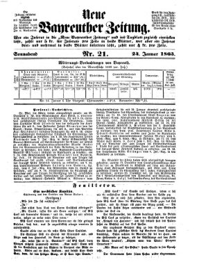 Bayreuther Zeitung Freitag 24. Januar 1862