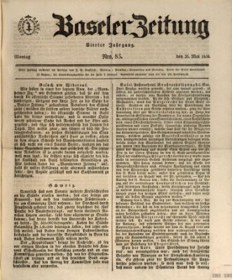 Basler Zeitung Montag 26. Mai 1834