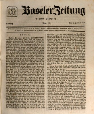 Basler Zeitung Dienstag 19. Januar 1836