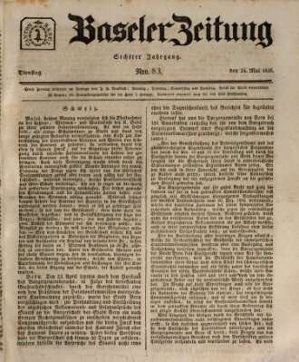Basler Zeitung Dienstag 24. Mai 1836