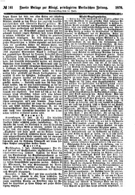 Königlich privilegirte Berlinische Zeitung von Staats- und gelehrten Sachen (Berlinische privilegirte Zeitung) Donnerstag 14. Juli 1870