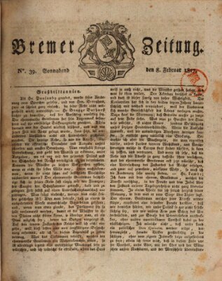 Bremer Zeitung Samstag 8. Februar 1817