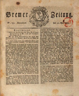 Bremer Zeitung Samstag 31. Mai 1817