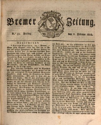 Bremer Zeitung Freitag 6. Februar 1818