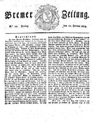 Bremer Zeitung Freitag 22. Januar 1819