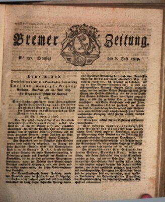 Bremer Zeitung Dienstag 6. Juli 1819