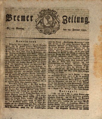 Bremer Zeitung Montag 15. Januar 1821