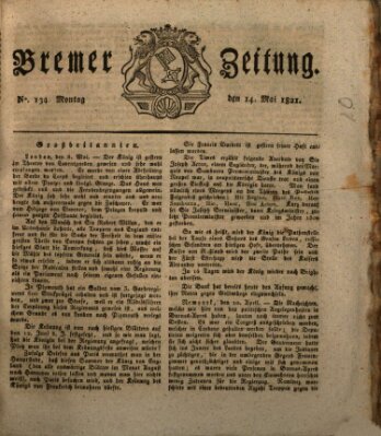 Bremer Zeitung Montag 14. Mai 1821