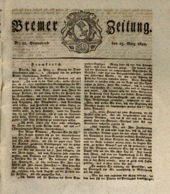 Bremer Zeitung Samstag 23. März 1822