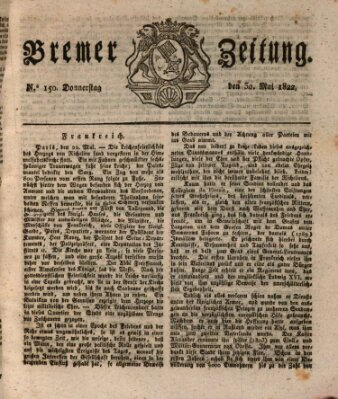 Bremer Zeitung Donnerstag 30. Mai 1822