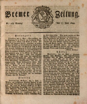 Bremer Zeitung Montag 17. Juni 1822