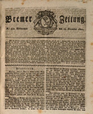 Bremer Zeitung Mittwoch 18. Dezember 1822