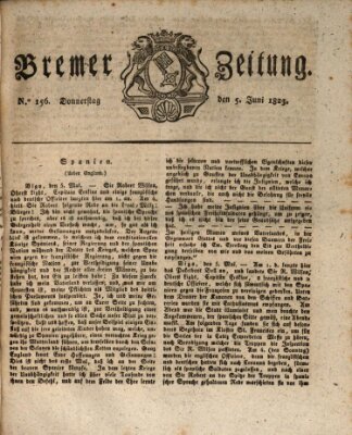 Bremer Zeitung Donnerstag 5. Juni 1823