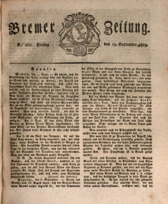 Bremer Zeitung Freitag 19. September 1823