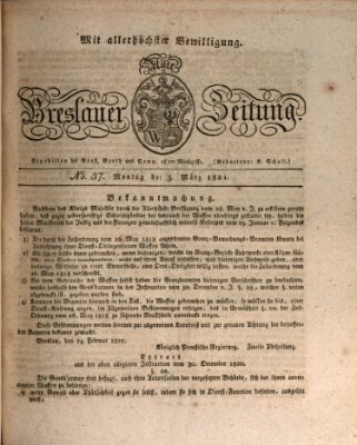 Neue Breslauer Zeitung Montag 5. März 1821
