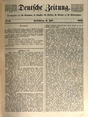 Deutsche Zeitung 〈Frankfurt, Main〉 Dienstag 6. Juli 1847