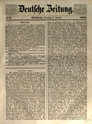 Deutsche Zeitung 〈Frankfurt, Main〉 Sonntag 9. Januar 1848