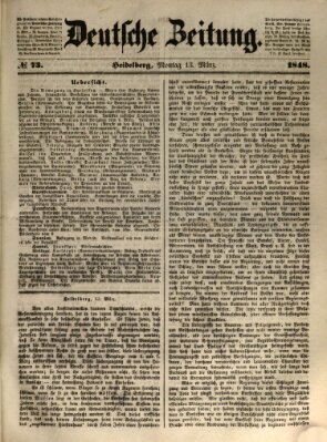 Deutsche Zeitung 〈Frankfurt, Main〉 Montag 13. März 1848