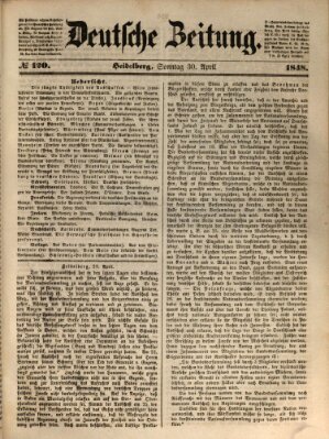 Deutsche Zeitung 〈Frankfurt, Main〉 Sonntag 30. April 1848