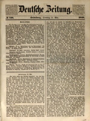 Deutsche Zeitung 〈Frankfurt, Main〉 Sonntag 21. Mai 1848