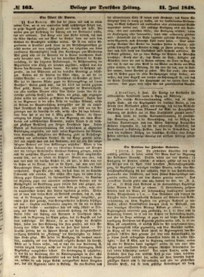 Deutsche Zeitung 〈Frankfurt, Main〉 Sonntag 11. Juni 1848