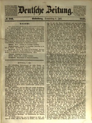 Deutsche Zeitung 〈Frankfurt, Main〉 Donnerstag 6. Juli 1848