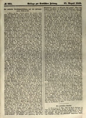 Deutsche Zeitung 〈Frankfurt, Main〉 Sonntag 27. August 1848