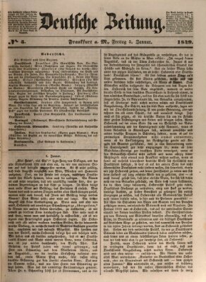 Deutsche Zeitung 〈Frankfurt, Main〉 Freitag 5. Januar 1849