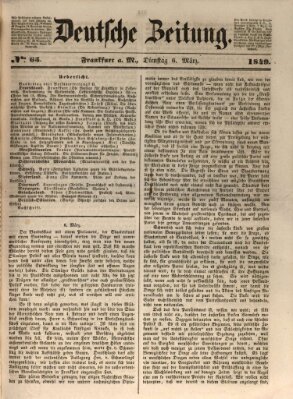 Deutsche Zeitung 〈Frankfurt, Main〉 Dienstag 6. März 1849
