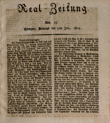 Erlanger Real-Zeitung Freitag 9. Juli 1813