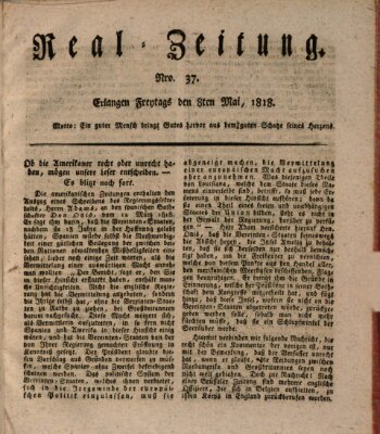 Erlanger Real-Zeitung Freitag 8. Mai 1818