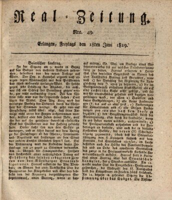 Erlanger Real-Zeitung Freitag 18. Juni 1819