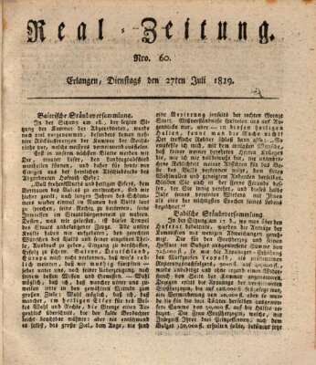 Erlanger Real-Zeitung Dienstag 27. Juli 1819