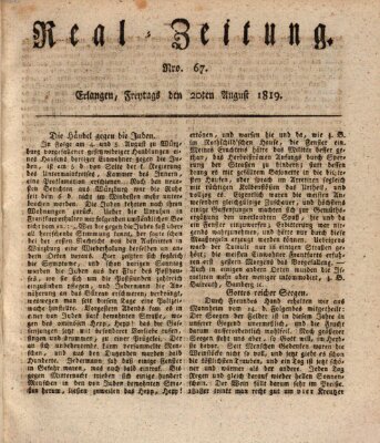 Erlanger Real-Zeitung Freitag 20. August 1819