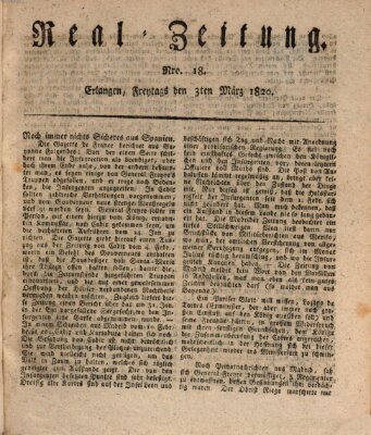 Erlanger Real-Zeitung Freitag 3. März 1820