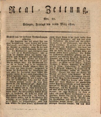 Erlanger Real-Zeitung Freitag 10. März 1820