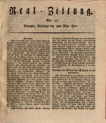 Erlanger Real-Zeitung Dienstag 9. Mai 1820
